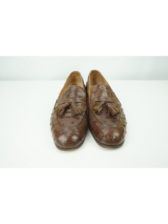 John Lobb Bespoke Ostrich Quill Tassel Loafer Sz 7D main image 8